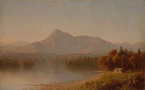 アヒルの池、1855-60（紙に油彩） 作： Jean Baptiste Camille Corot